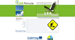 Desktop Screenshot of lea-pomurje.si